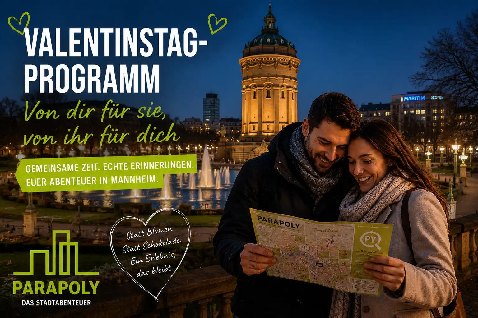 Valentinstagprogramm in Mannheim Valentinstag, mannheim, stadtabenteuer